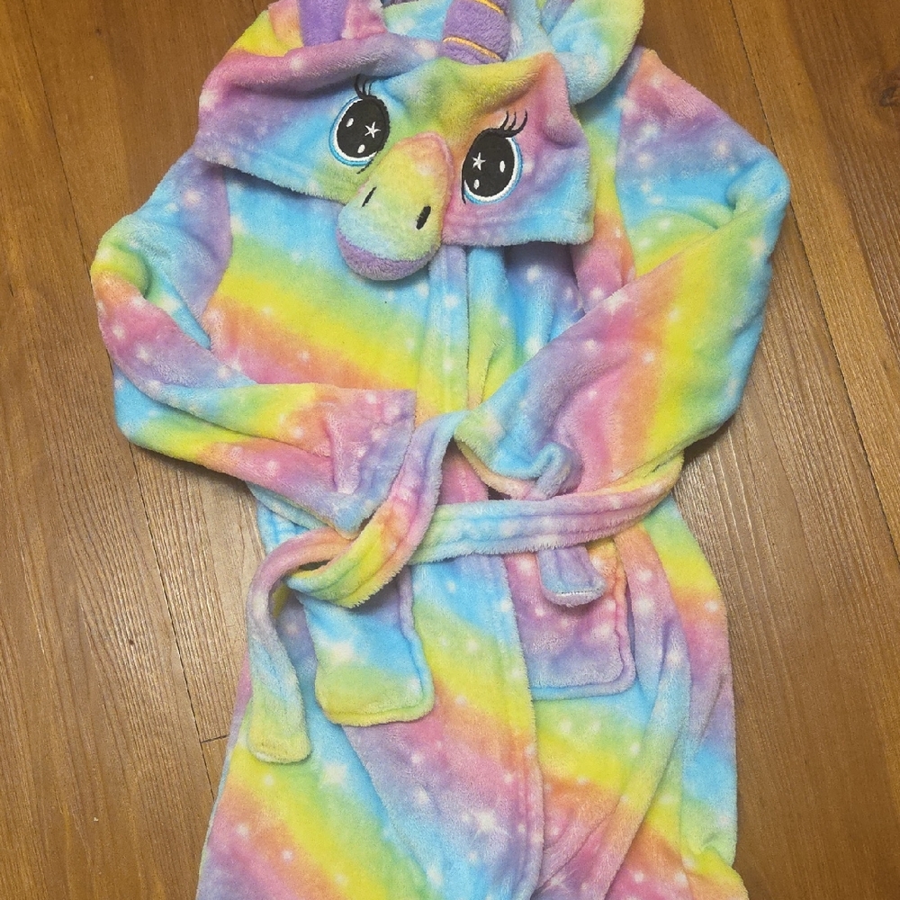 Magical Rainbow Unicorn Kids Pajama Robe